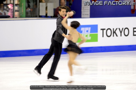 2013-03-01 Milano - World Junior Figure Skating Championships 1483 Celia Robledo-Luis Fenero ESP